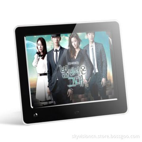 8-inch Motion sensor digital photo frame with video play, customized motion effect